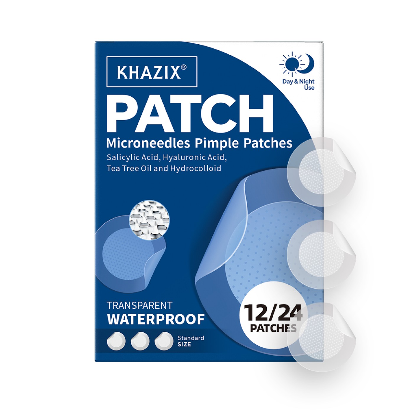 Hydrocolloid Pimple Patch - Micro Needle Pimple Patch (24 Pack)