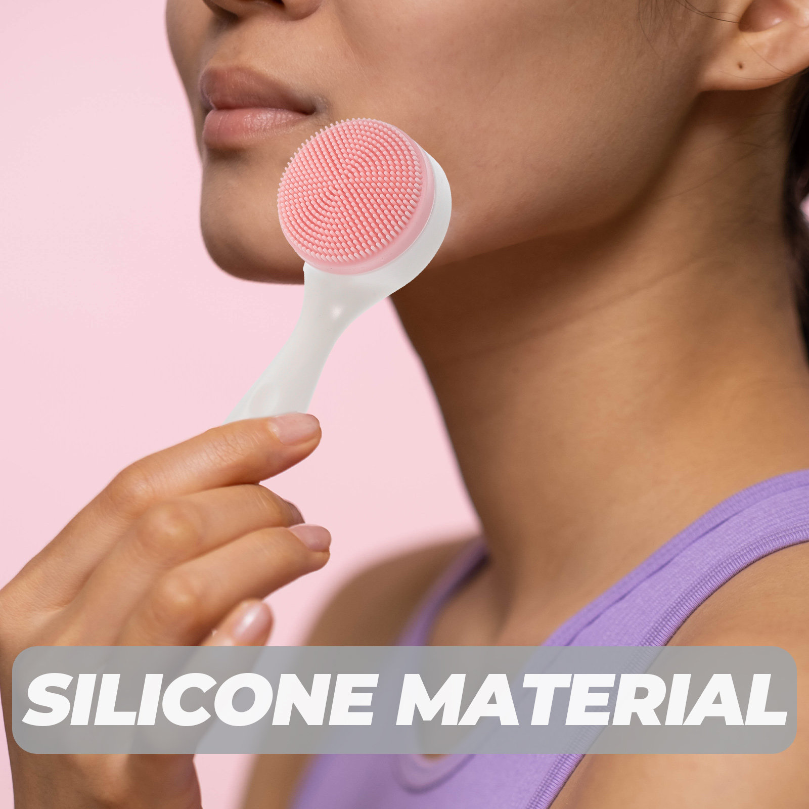 2Pcs Facial Brush Silicone Fac - Silicone Face Scrubber Electric review and price