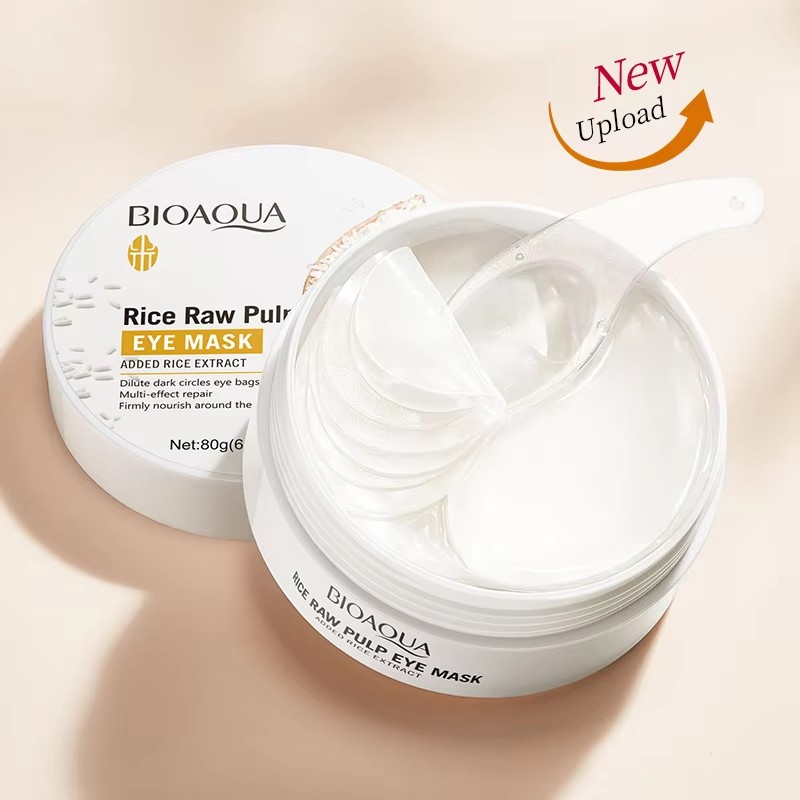 60 Pieces of Bioaqua Rice Eye  - Collagen Under Eye Patches review and price
