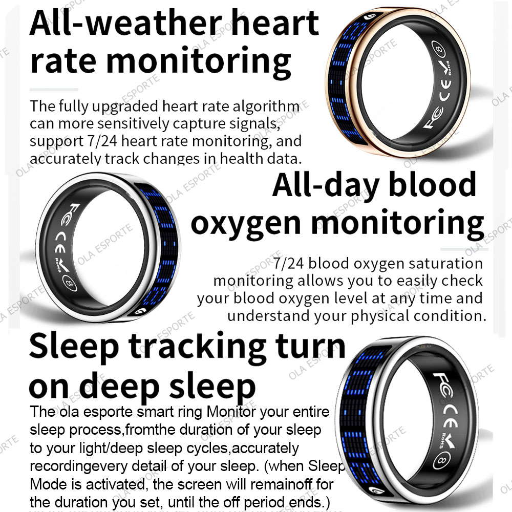 Smart Ring Display Screen Touc - Health Monitors review and price