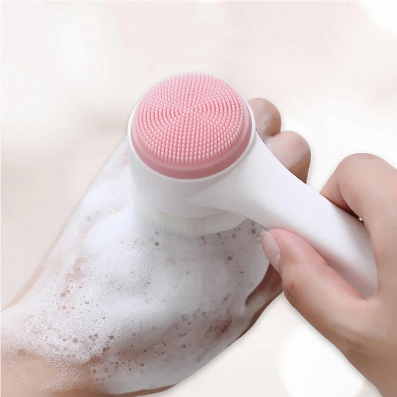 3D Double-sided Manual Facial  - Silicone Face Scrubber Electric review and price