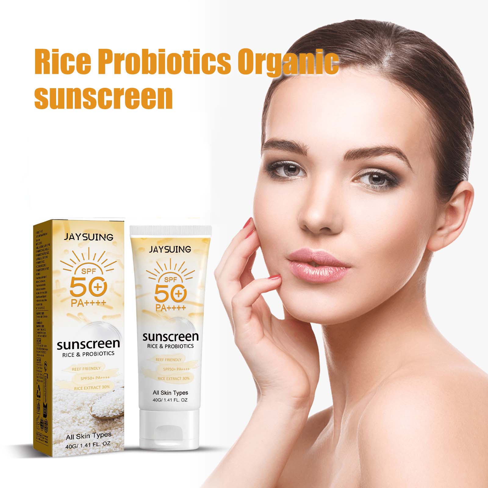 Probiotic Organic Rice Sunscre - Spf 50 Waterproof Sunscreen review and price