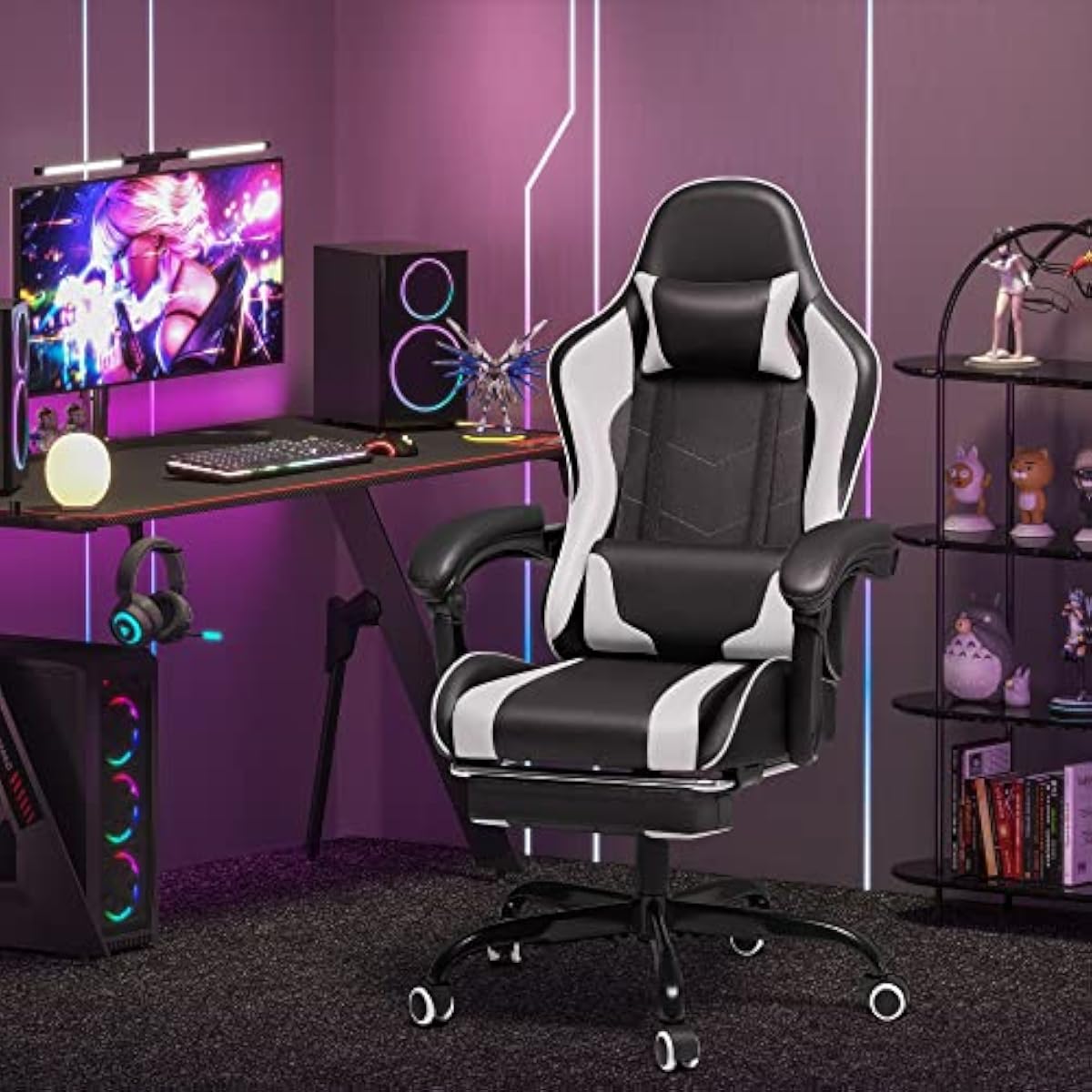 Gaming Chair with Adjustable H - Massage review and price