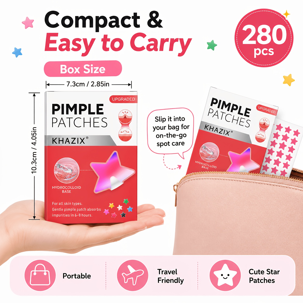 280pcs Star Pimple Patches, 7  - Hydrocolloid Pimple Patch review and price