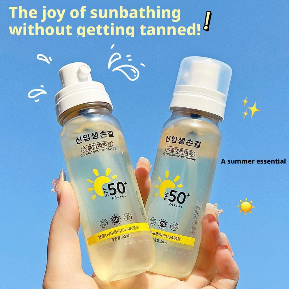 Korean Spf 50+ Sunscreen Spray - Spf 50 Waterproof Sunscreen review and price