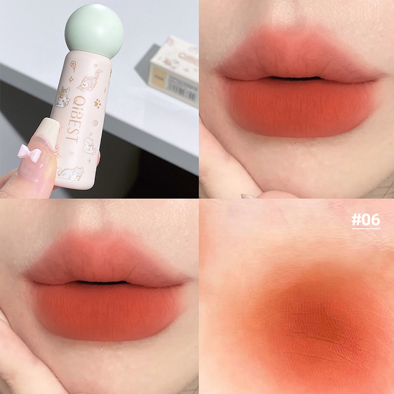 QIBEST Cute Velvet Matte Lip M - Matte Velvet Lip Tint Long Lasting review and price
