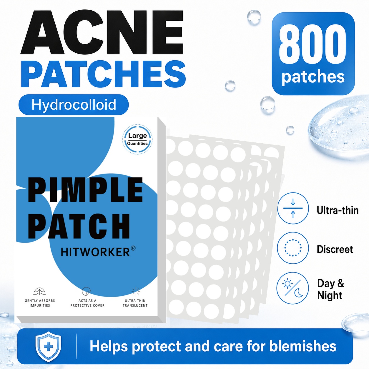 800Pcs Hydrocolloid Acne Pimpl - Hydrocolloid Pimple Patch review and price