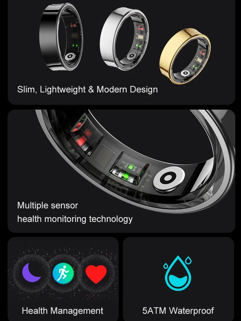 New Smart Ring R09 Health Moni - Health Monitors review and price